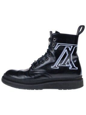 Louis Vuitton Short Boots 9 Black Damier Graphite Leather Louis Vuitton Men main image 4